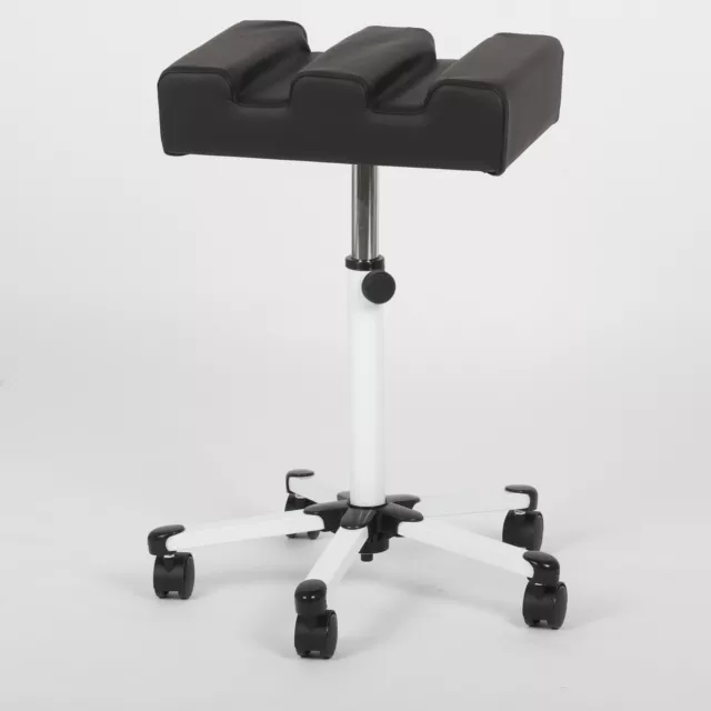 Pedicure Footrest Stool With wheel Double-legged Chair Nail Beauty Salon Spa 3