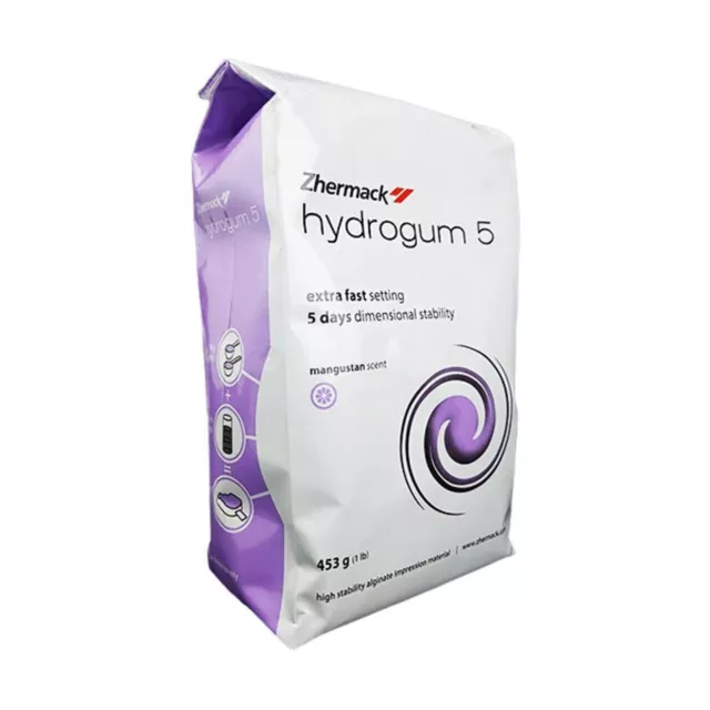 3 Pack, Zhermack Hydrogum 5 Alginate Impression Material, Fast Set 3x1lb