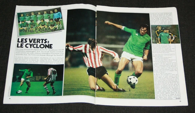 FOOTBALL MONDIAL N°105 de 1988 PLATINI COUPE D'EUROPE + POSTER NICE