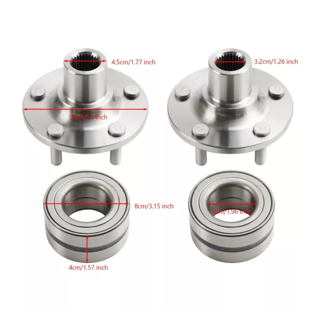 2x Front Wheel Hub Bearing Kits NT510110 Pour Ford Escape 2013-2019 2