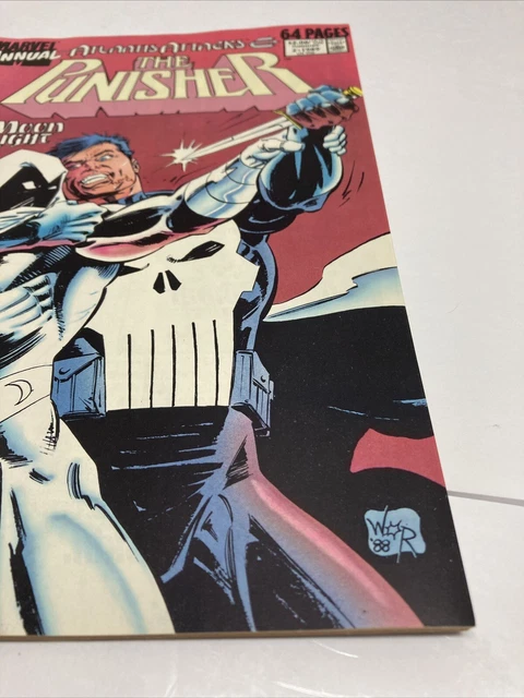 The Punisher Annual #2 Atlantis Attacks Marvel Comics 1989 -Moon Knight! Pics 🔥 3