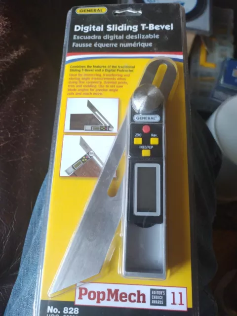 General Tools 828 Digital T-BEVEL & PROTRACTOR 8"