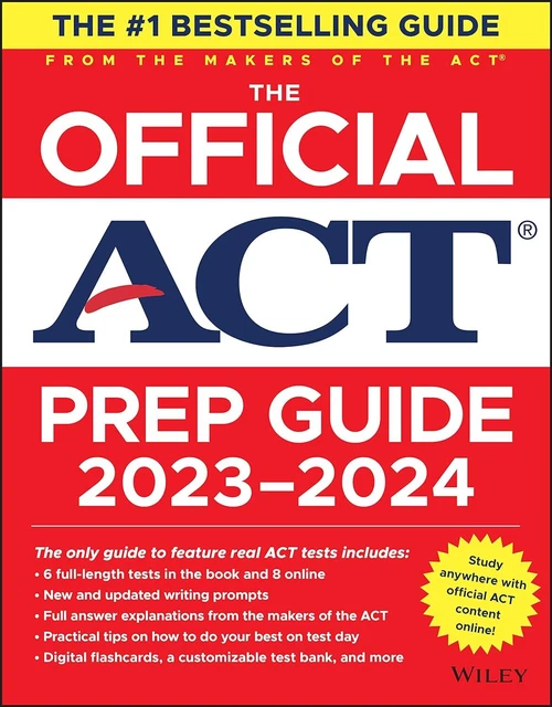 THE OFFICIAL ACT Prep Guide 20232024 Book + 8 Practice Tests + 400