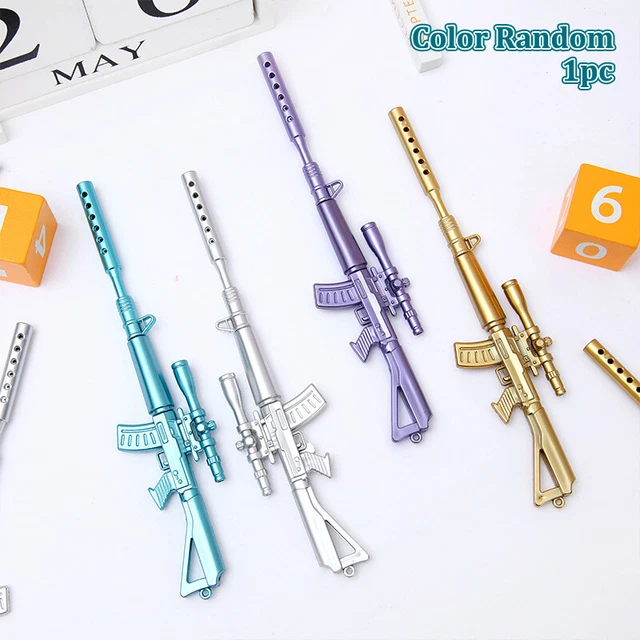 Creative Colorful Gun Shape Gel Pen Fashion Cool Stationery School Supplies G`