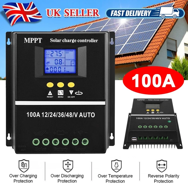 100A MPPT 4000W Solar PV Regler 12V 24V 36V 48V Solar Laderegler