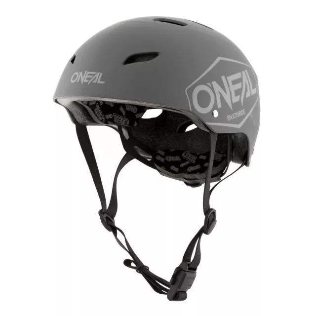 O'neal Dirt Lid Plain Youth Kinder BMX Fahrrad Helm grau 2022 Oneal