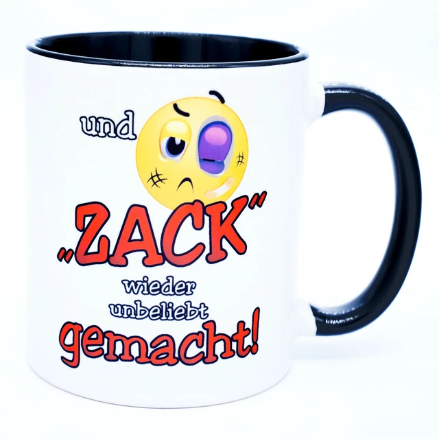 Zack Tasse mit Spruch Kollegen Spruchtasse Lustig Arbeit Büro Becher Chef Witzig