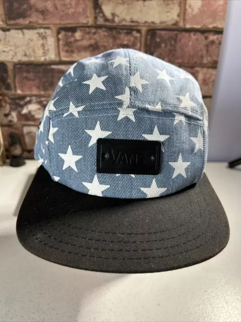 Cappellino da baseball regolabile Vans adulti blu con design bianco stella
