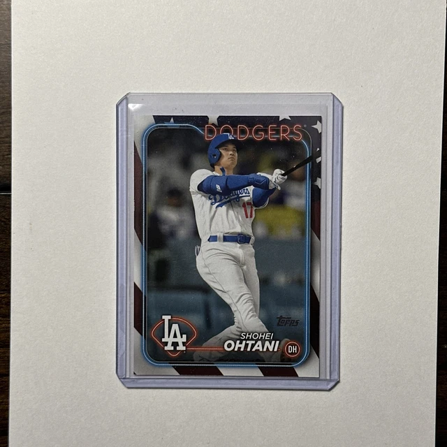 🔥SHOHEI OHTANI 2024 Topps Series 2 Independence Day Parallel 54/76