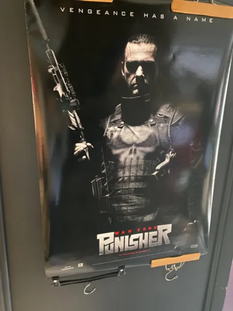 Punisher War Zone Movie Poster 40” by 27” 2008 Double Sided Ray Stevenson #13