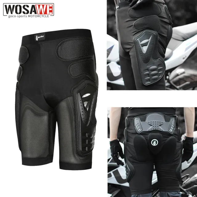 WOSAWE Adult Motorcycle Hip Armor Protective Shorts Skateboard Protector Pants