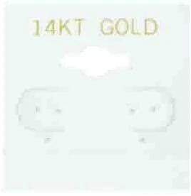 N'icePackaging - 100 Qty 14KT Gold Imprinted White 2" x 2" Hanging Earring...
