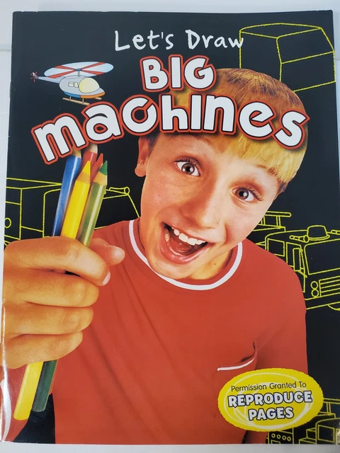 Let's Draw Big Machines Workbook Landoll Publishing 2019