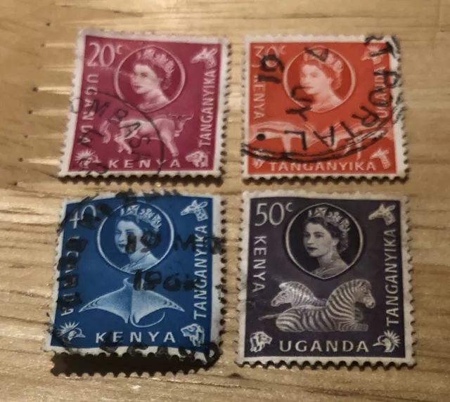 kenya uganda tanganyika stamps 1960