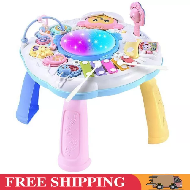 Baby Activity Center Table Kids Early Educational Learning Music Play Toys Gift