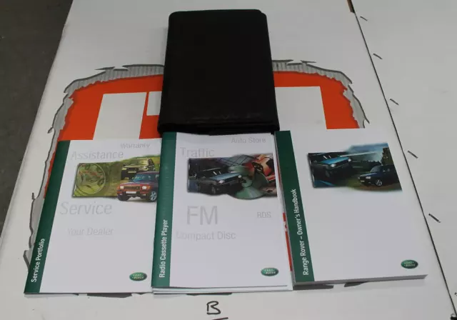 VDC000010ENX USA Range Rover P38 Owners hand book service portfolio WALLET