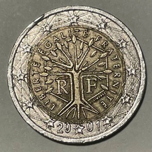 Waarde 2 Euro Frankrijk Liberte Egalite Fraternite 2001 2 EURO MÜNZE Frankreich 2001 Liberté Égalité Fraternité/sehr seltene