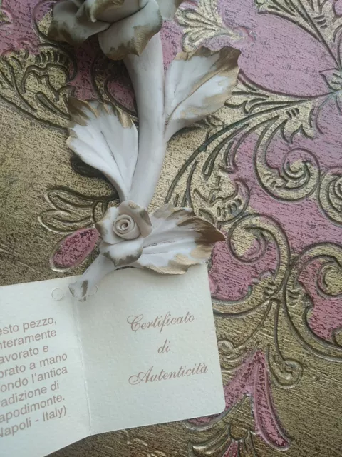 Rosa Dei Venti Ceramica Di Capodimonte Certificato Di Autenticità.