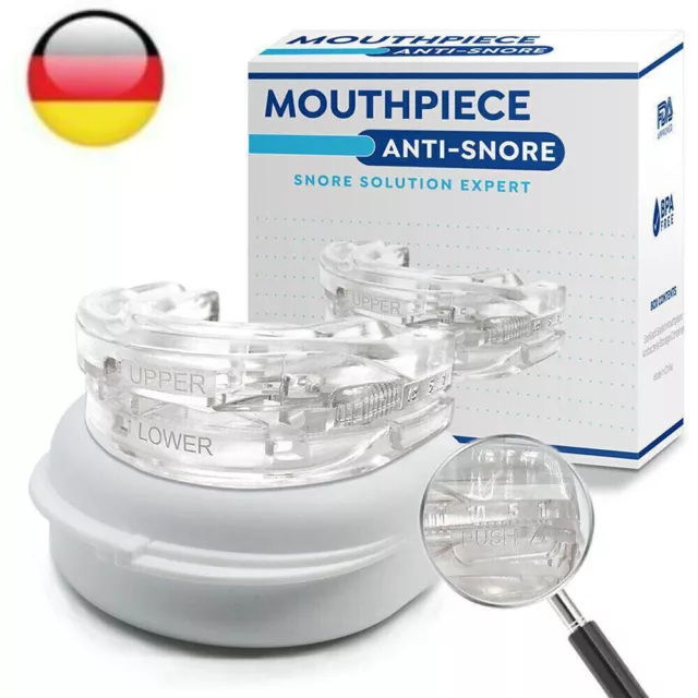 Adjustable Stop Snoring Mouthpiece Protection Anti Snoring Teeth Grinding-DE