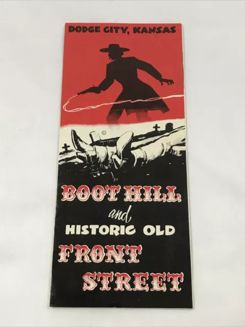 1959 Boot Hill And Historic Old Front Street Dogde City Kansas Tourist Brochure