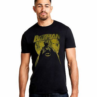 Batman Mens T-shirt Nightfall Black S-XXL DC Comics Official