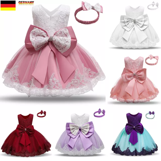 Kinder-Prinzessin Kleider Abendkleid Blumenmädchen Hochzeit Party Festkleid DHL