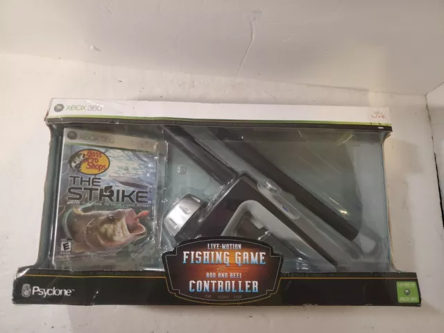 Bass Pro Shops The Strike Game with Fishing Rod Reel Xbox 360
