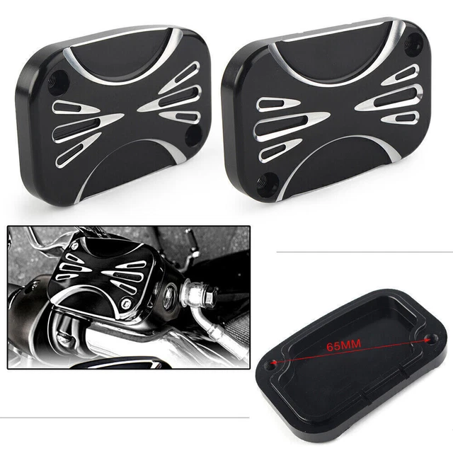 1x Brake Master Cylinder Cover Fluid Cap For Harley Electra Road Glide Street
