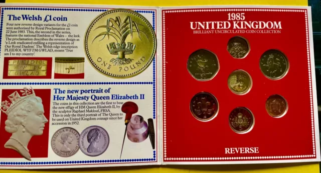 1985 United Kingdom Brilliant Uncirculated Coin Collection