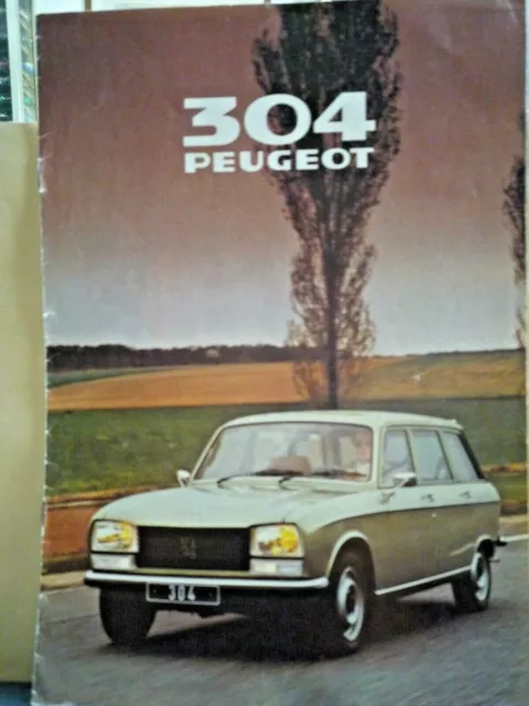 Original prospectus sales brochure PEUGEOT 304 1980 Neerlandais 8p