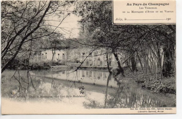AVIZE - Marne - CPA 51 - Au Pays du Champagne - Gué de la Madeleine