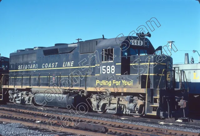 Original Slide- SCL Seaboard Coast Line GP40 1588 At Atlanta,GA. 10/76