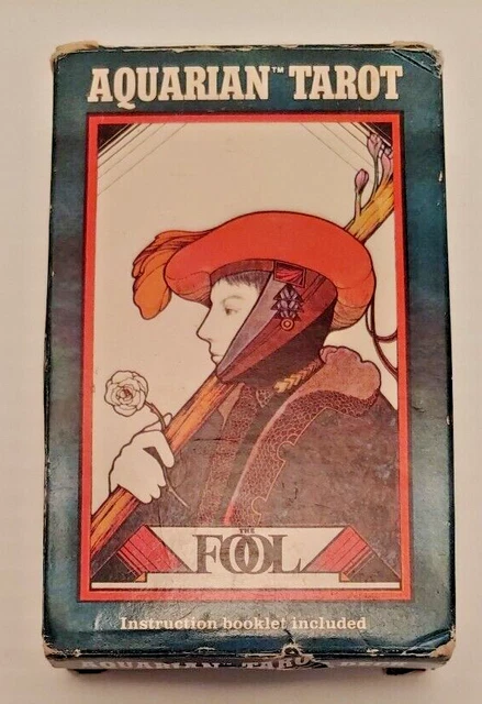 【Vintage】 THE AQUARIAN TAROT THE FOOL Vintage Aquarian Tarot Card Deck The Fool 1993 COMPLETE DECK
