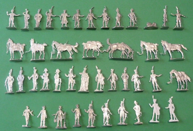 Plats d'étain - Zinnfiguren - Flat tin - ALLGEYER - 10 soldats premier