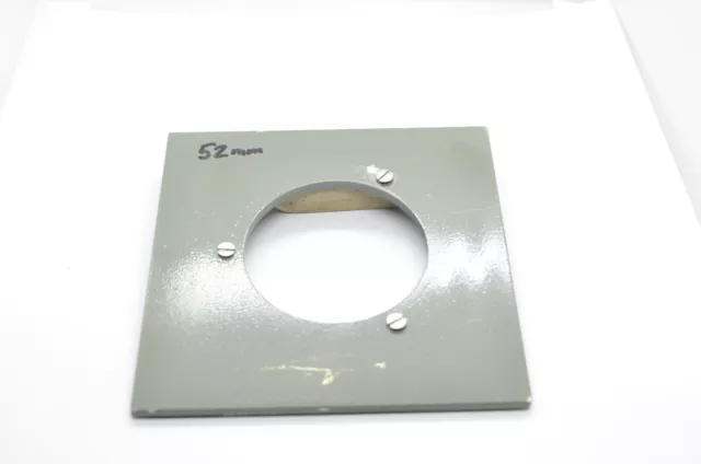 Lens board (101mm x 101mm, 4”x4”) -  Hole size 52mm