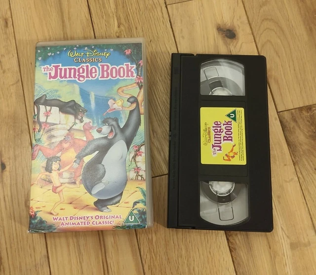 THE JUNGLE BOOK Walt Disney Classics VHS Video Tape original leaflets