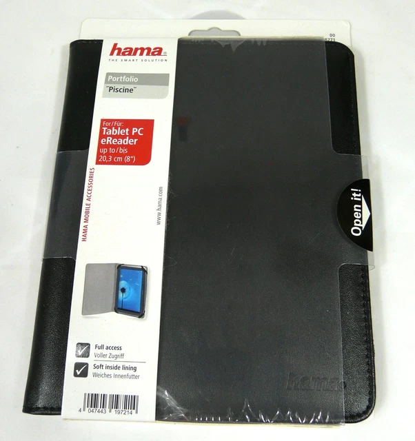 HAMA Portfolio Piscine Tablet eReader Case Schutzhülle 8" 20,3 cm Etui Tasche