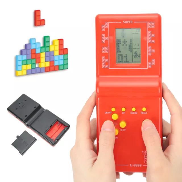 NEW Vintage Pop Station ZC-2032 Handheld Block Game Tetris Radio