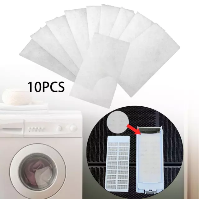 10Pcs Washing Machine Lints Filter Cotton Paper Filter Sponge Pad Filter Pad