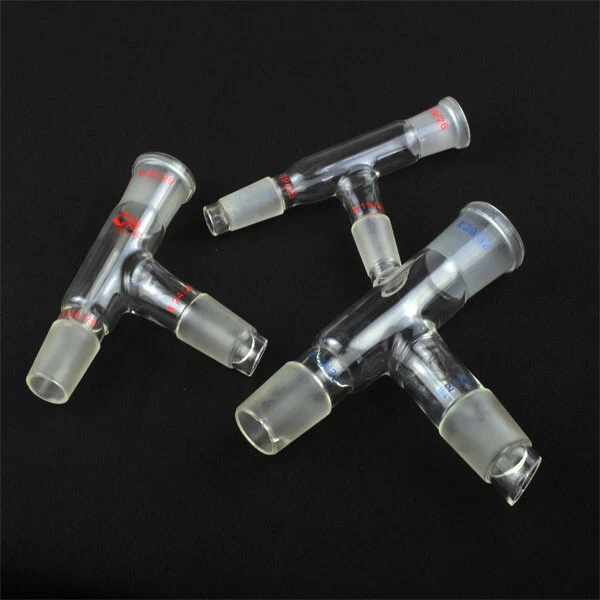 Adapter Distillation Laboratory 75 Bend Glassware Three Way Chemistry