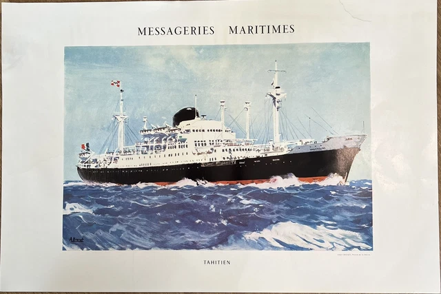 Affiche ancienne – Cie de Navigation Mixte – Galerie 1 2 3