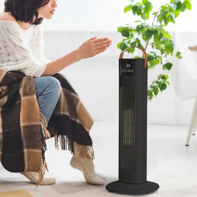 My Best Buy - Pursonic Electric Ceramic Tower Heater Portable Oscillating Rem...
