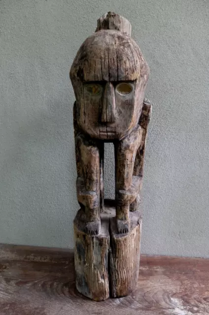 Alte Ahnen Holz Figur Timor Dayak Borneo Tribal Art Statue Stammeskunst Ozeanien