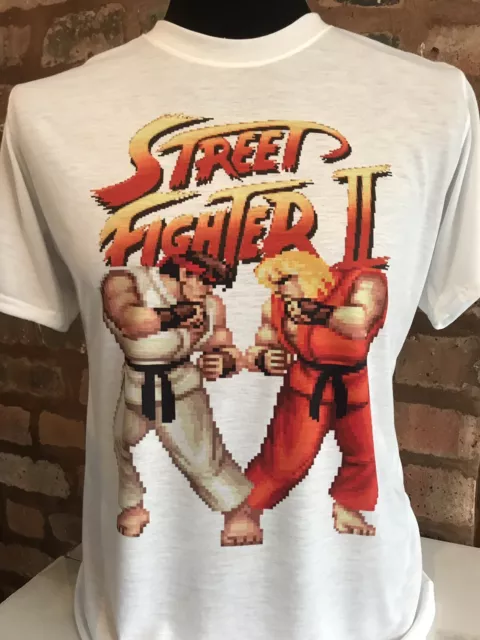 Street Fighter 4 Ken and Ryu Youth Boys Red T-Shirt-Small