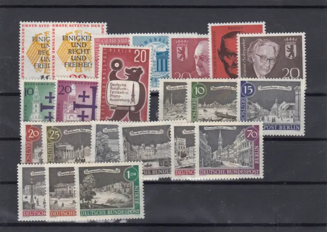 Briefmarken  -  Berlin  - Lot aus 1957 - 1962   - postfrisch