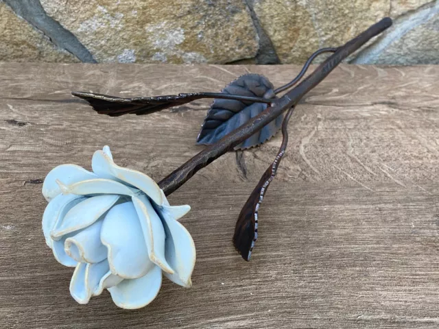 Iron Rose Metal 6th Anniversary Gift Hand Forged