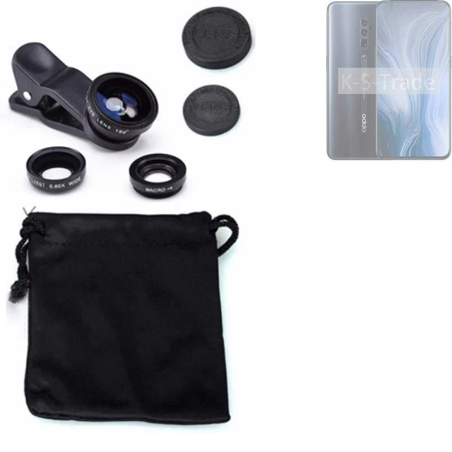 Pour Oppo Reno10 Global Objectifs Smartphone Lentilles fisheye macro grand angle