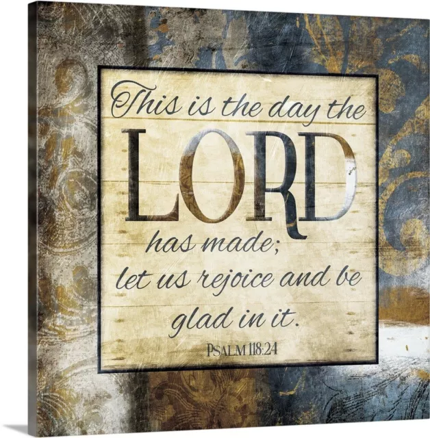 Let Us Rejoice Canvas Wall Art Print, Christianity Home Decor