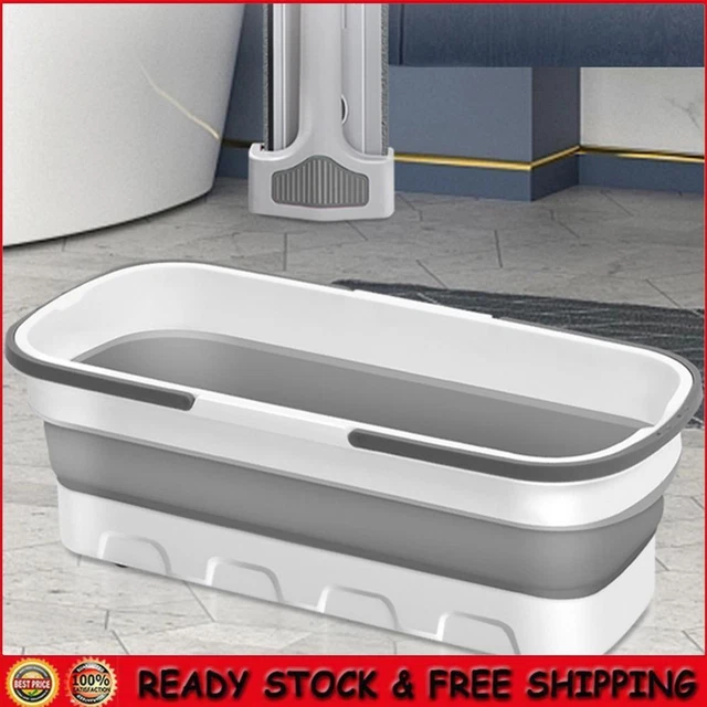 Travel Fishing Pail Foldable Mop Bucket Space-Saving for Washing Fishing Camping