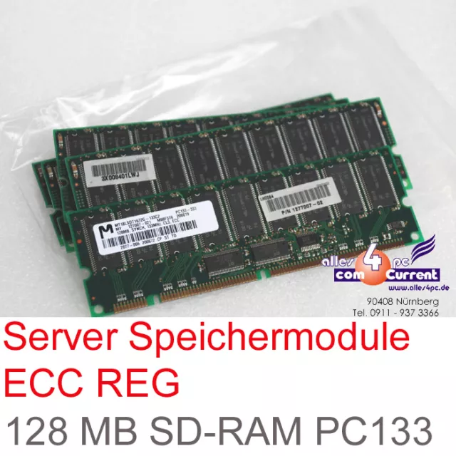 128MB RAM Carte Mémoire Sd-Ram PC133 ECC HP Proliant DL360 DL380 127007-021 87